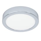 EGLO - LED-AUFBAU DL Ø166 CHROM 8W-1000LM/2700K-4000K-6000K DIP SWITCH  'FUEVA 6' IP44