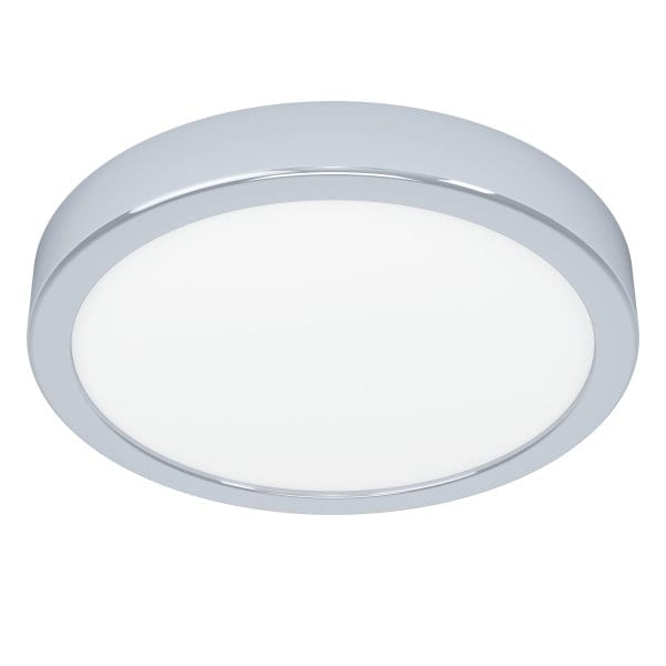 EGLO - LED-AUFBAU DL Ø211 CHROM 11W-1350LM/ 2700K-4000K-6000K DIP SWITCH  'FUEVA 6' IP44