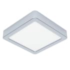 EGLO - LED-AUFBAU DL 150x150MM  CHROM  8W-1150LM/2700K-4000K-6000K DIP SWITCH  'FUEVA 6' IP44