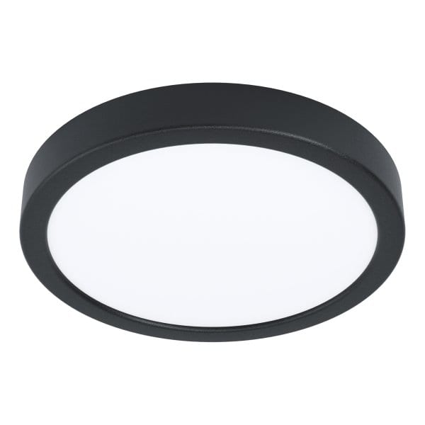 EGLO - LED-AUFBAU DL Ø211 SCHWARZ 11W-1350LM/ 2700K-4000K-6000K DIP SWITCH 'FUEVA 6'