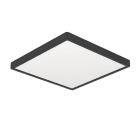 EGLO - LED-AUFBAU DL 390x390MM SCHWARZ 21W-3000LM/2700K-4000K-6000K DIP SWITCH  'FUEVA 6'