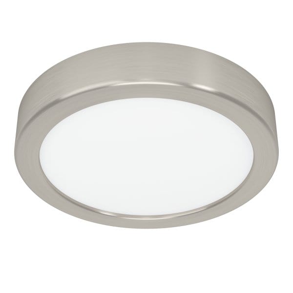 EGLO - LED-AUFBAU DL Ø166 SATIN-NICKEL   8W-1000LM/2700K-4000K-6000K DIP SWITCH  'FUEVA 6'