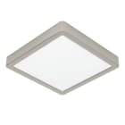 EGLO - LED-AUFBAU DL 220x220MM SATIN-NICKEL 11W-1500LM/ 2700K-4000K-6000K DIP SWITCH  'FUEVA 6'