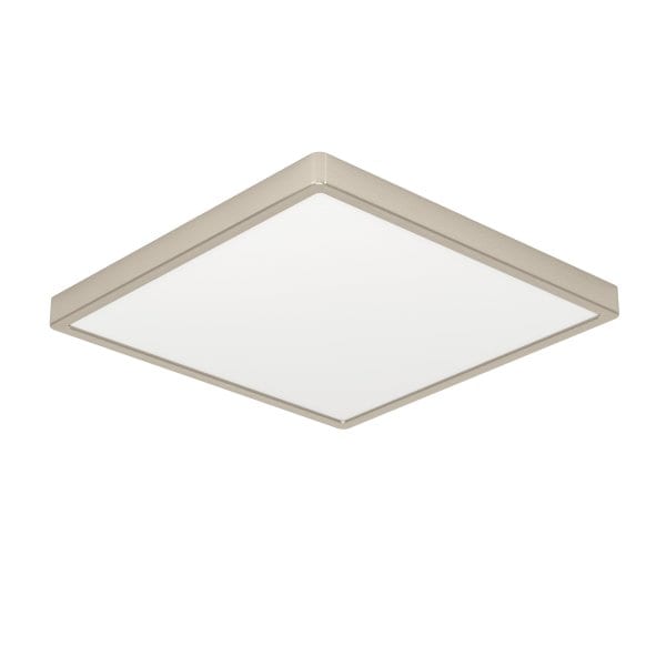 EGLO - LED-AUFBAU DL 390x390MM SATIN-NICKEL 21W-3000LM/2700K-4000K-6000K DIP SWITCH 'FUEVA 6'