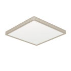 EGLO - LED-AUFBAU DL 390x390MM SATIN-NICKEL 21W-3000LM/2700K-4000K-6000K DIP SWITCH  'FUEVA 6'