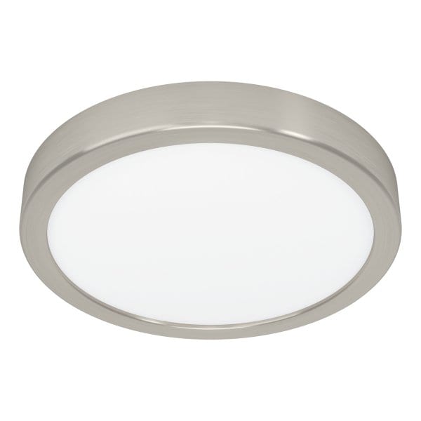 EGLO - LED-CCT/RGB+TW AUFBAU DL Ø211 SATIN-NICKEL11W-1350LM  'FUEVA 6' -IP44