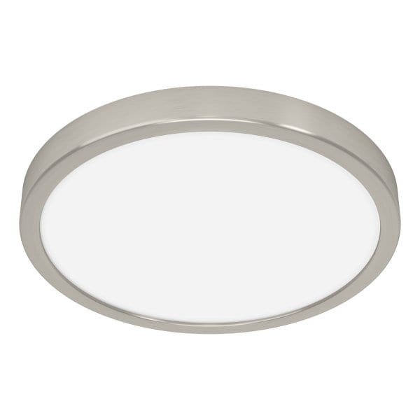 EGLO - LED-CCT/RGB+TW AUFBAU DL Ø278 SATIN-NICKEL14W-1800LM 'FUEVA 6' -IP44