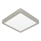 EGLO - LED-CCT/RGB+TW AUFBAU DL 220x220MM SATIN-NICKEL 11W-1500LM 'FUEVA 6' -IP44