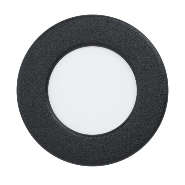 EGLO - LED-EINBAU DL Ø 86 SCHWARZ 3.5W-520LM/2700K-4000K-6500K DIP SWITCH  'FUEVA 6'