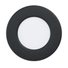 EGLO - LED-EINBAU DL Ø 86 SCHWARZ 3.5W-520LM/2700K-4000K-6500K DIP SWITCH 'FUEVA 6'