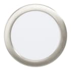 EGLO - LED-EINBAU DL Ø166 SATIN-NICKEL 10W-1350LM/2700K-4000K-6500K DIP SWITCH  'FUEVA 6'