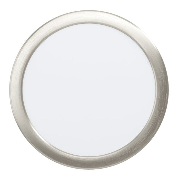 EGLO - LED-EINBAU DL Ø216 SATIN-NICKEL 12W-2000LM/2700K-4000K-6500K DIP SWITCH  'FUEVA 6'