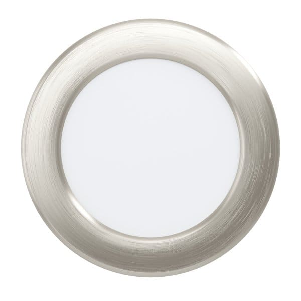 EGLO - LED-CCT/RGB+TW EINBAU DL Ø117 SATIN-NICKEL 6W-800LM 'FUEVA 6' -IP44