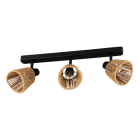 EGLO - BALKEN/3 E14 SCHWARZ/NATUR 'KEELBY'