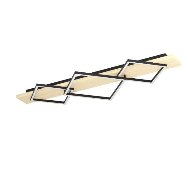 EGLO - LED-DL/3 SCHWARZ/EICHEFARBEN 'BOYAL'