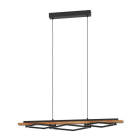 EGLO - LED-HL/3 SCHWARZ/HOLZ RUSTIKAL'BOYAL'