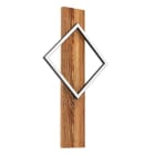 EGLO - LED-WL/1 SCHWARZ/HOLZ RUSTIKAL 'BOYAL'