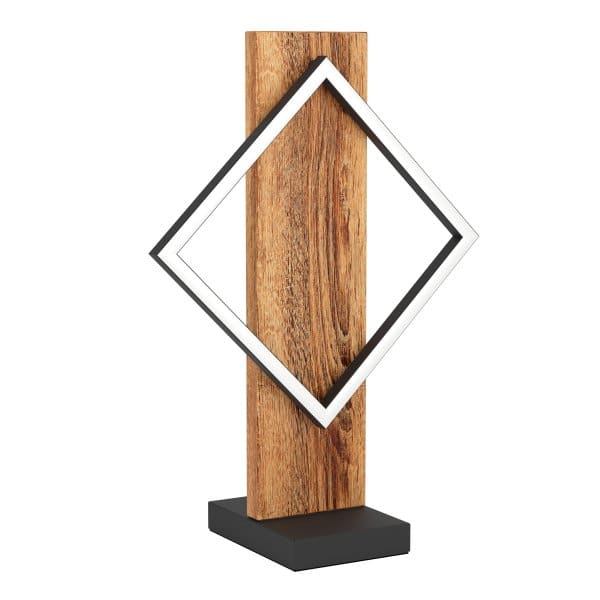 EGLO - LED-TL/1 SCHWARZ/HOLZ RUSTIKAL 'BOYAL'