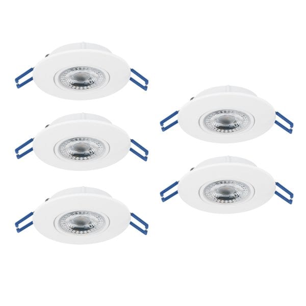 EGLO - SET 5XLED-CCT-EINBAUSPOT Ø90 WEISS