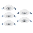 EGLO - SET 5XLED-CCT-EINBAUSPOT Ø90 WEISS