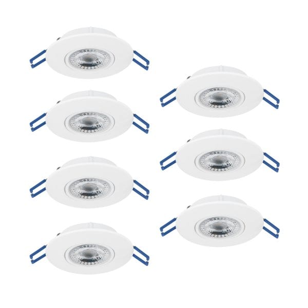 EGLO - SET 7XLED-CCT-EINBAUSPOT Ø90 WEISS