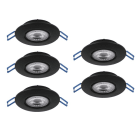 EGLO - SET 5XLED-CCT-EINBAUSPOT Ø90 SCHWARZ