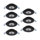 EGLO - SET 7XLED-CCT-EINBAUSPOT Ø90 SCHWARZ