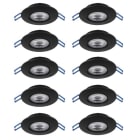 EGLO - SET 10XLED-CCT-EINBAUSPOT Ø90 SCHWARZ