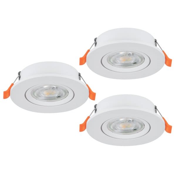 EGLO - 3XLED-CCT-EINBAUSP.Ø90 WS 'BARRANCO'