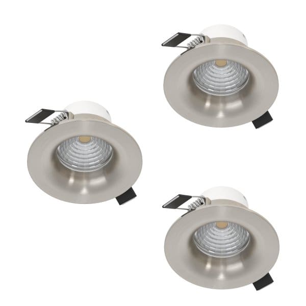 EGLO - 3XLED-EINBAUSP.Ø88 NICKEL 2700K'SALICETO
