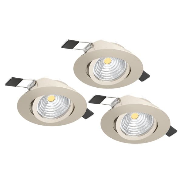EGLO - 3XLED-EINBAUSP.Ø88 NICKEL 4000K'SALICETO