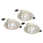 EGLO - 3XLED-EINBAUSP.Ø88 NICKEL 4000K'SALICETO
