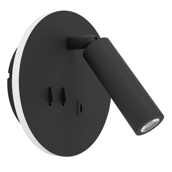 EGLO - LED-WL/1 SCHWARZ/TRANSPARENT 'FANZAROTTA 1'