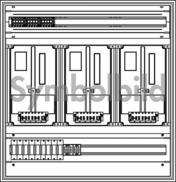ELSTA - ZV-W-3Z-C-1GF oben-1GF unten (leer)