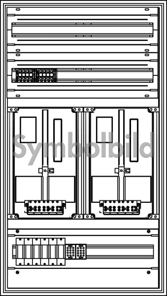 ELSTA - ZV-W-2Z-B-2GF oben-1GF unten (leer)