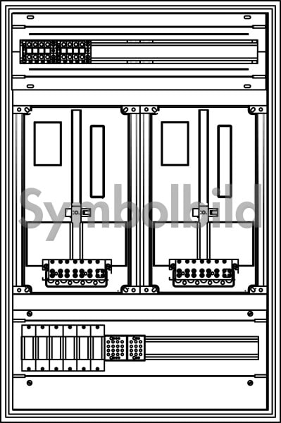 ELSTA - ZV-W-2Z-B-1GF oben-1GF unten (leer)