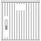 ELSTA - Polyesterschrank KVS X1 F5 850/320 RAL 7035 - leer
