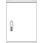 ELSTA - Polyesterschrank KVS F4 850/250 - leer