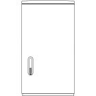 ELSTA - Polyesterschrank KVS F4 1080/250 - leer