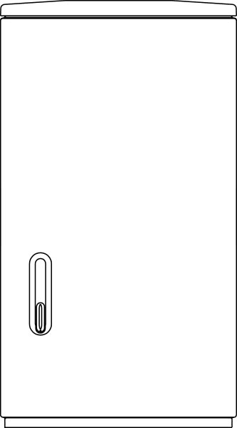 ELSTA - Polyesterschrank KVS F4 1080/320 - leer