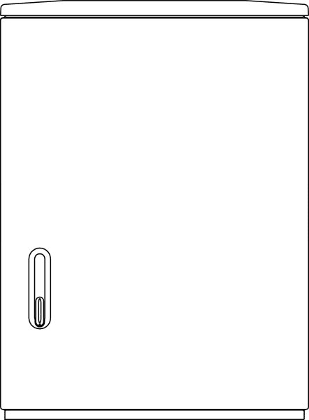 ELSTA - Polyesterschrank KVS F5 1080/320 - leer