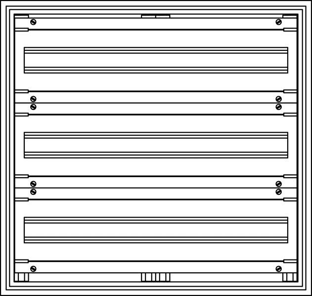 ELSTA - Installationsverteiler IV-B-3GF + 61005