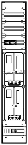 ELSTA - ZV-W-2Z-A-3GF oben 1 VZ(GF) unten (leer)