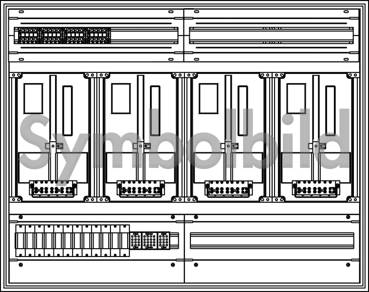 ELSTA - ZV-W-4Z-D-1GF oben-1 GF unten (leer)