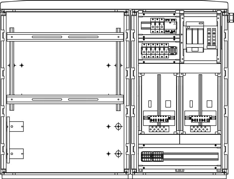 ELSTA - FHZS 2/160T-2SN25 ÜA(3+1)B/C RK + FZ F G2 - Gas (links) Wiener Netze