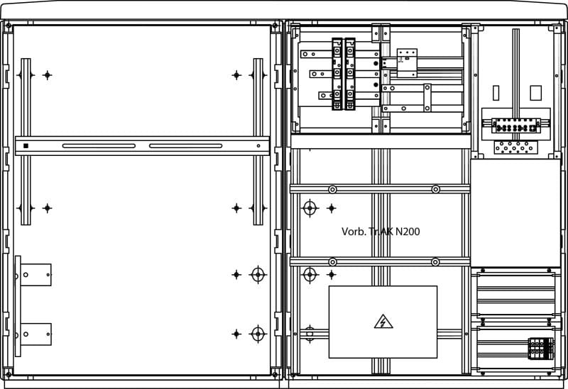 ELSTA - KHZS 1/Tr.AK-1SRN25 ÜA(3)B/C RK + FZ F G1 - Gas (links) Wiener Netze