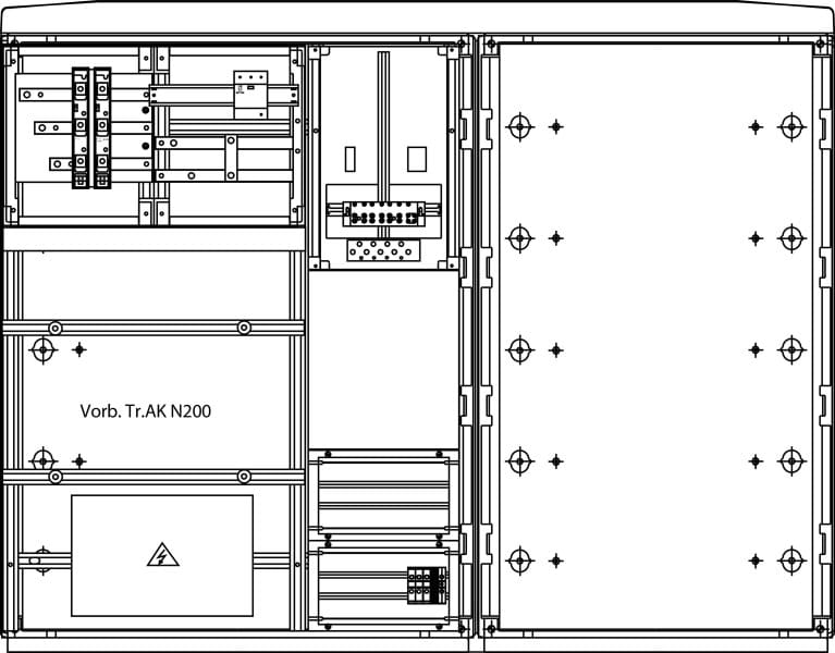 ELSTA - KHZSG 1/Tr.AK-1SRN25 ÜA(3)B/C RK - Gas rechts Wiener Netze