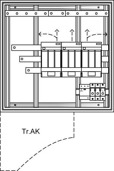 ELSTA - HSK Cu 3x160T (TrLB, AO) ÜA(3)B/C 600/590 Wiener Netze