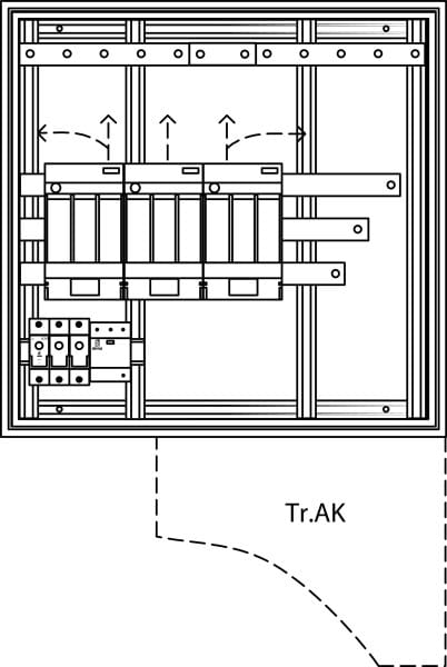 ELSTA - HSK Cu 3x160T (TrRB, AO) ÜA(3)B/C 600/590 Wiener Netze