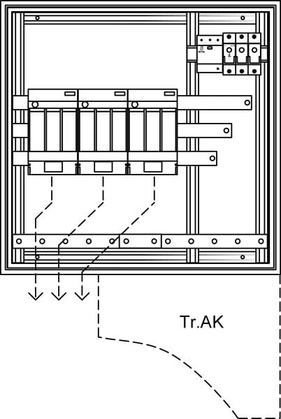 ELSTA - HSK Cu 3x160T (TrRB, AU) ÜA(3)B/C 600/590 Wiener Netze